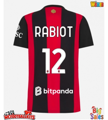 AC Milan Adrien Rabiot #12 Replica Home Stadium Shirt for Women 2026-27 Short Sleeve